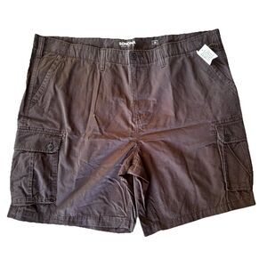 Sonoma Life + Style Mens Khaki Cargo Shorts Size 48 Big & Tall Dark Grey Summer